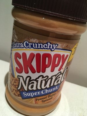 Skippy, natural super chunk peanut butter spread, super chunk - 0037600105033