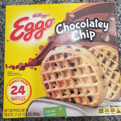 Chocolatey chip waffles, chocolatey chip - 0038000333644