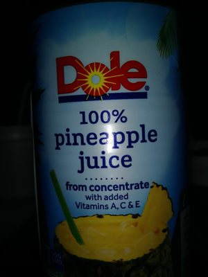 Dole Pineapple juice - 0038900009144