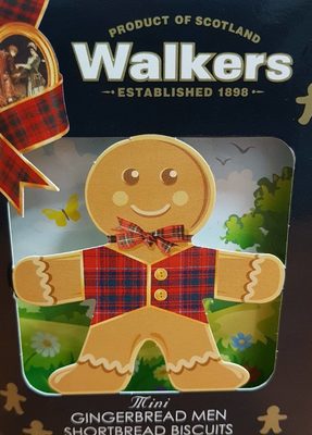 Walkers Mini Gingerbread Men Shortbread Biscuits 150G - 0039047015777