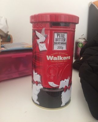 Walkers Shortbread Post Box Tin - 0039047018457