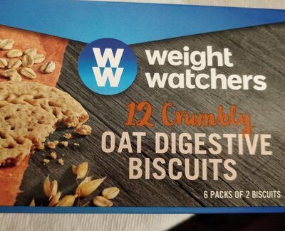 12 crumbly oat digestivo biscuits - 0039047153455