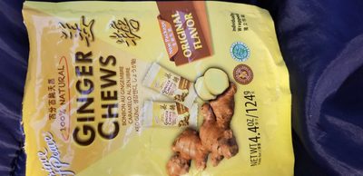 100% natural ginger chews, original - 0039278040128