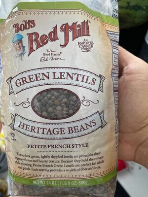 Green lentils heritage beans - 0039978006868