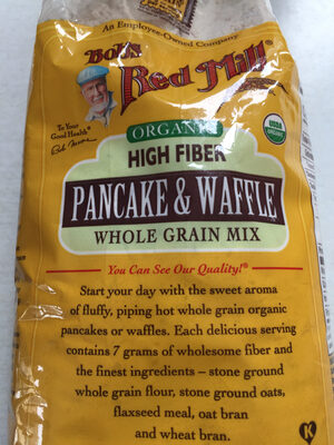 Organic high fiber pancake & waffle whole grain mix - 0039978008831