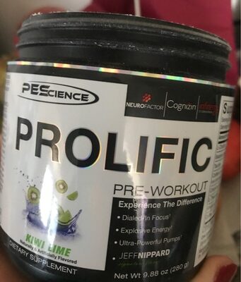 Prolific pre workout kiwi lime - 0040232661365