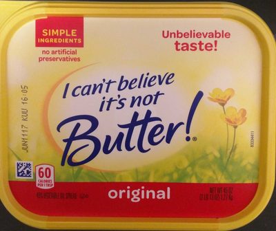 I can't believe it's not butter!, 45% vegetable oil spread, original - 0040600224253