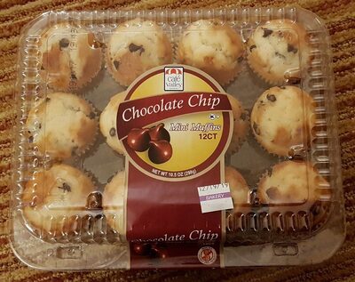 Chocolate chip mini muffins, chocolate chip - 0040697712077