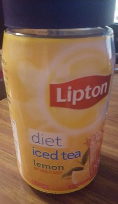 Lipton, diet low calorie iced tea mix, lemon natural flavor - 0041000008726
