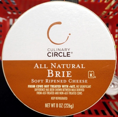 Culinary circle, all natural brie - 0041130382239