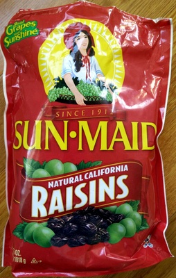 Natural California Raisins - 0041143029107