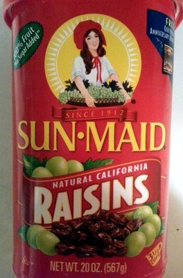 Sun-maid, natural california raisins - 0041143128701