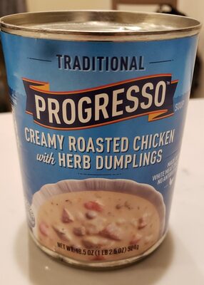 Progresso Traditional Creamy Roasted Chicken with Herb Dumplings Soup - 0041196481488