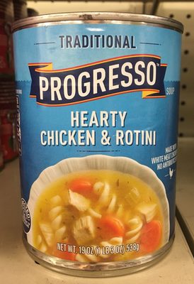 Progresso Traditional Hearty Chicken & Rotini Soup - 0041196911169