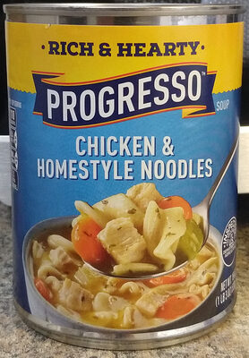 Progresso Rich & Hearty Chicken & Homestyle Noodles Soup - 0041196914016