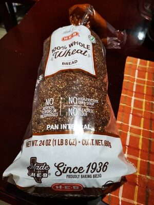 100% Whole Wheat Bread - 0041220032785