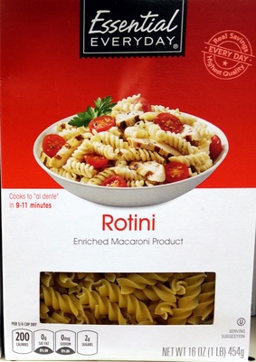 Rotini, enriched macaroni product - 0041303000649