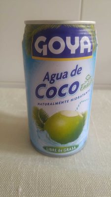 Agua de coco sin endulzar naturalmente hidratante - 0041331027861