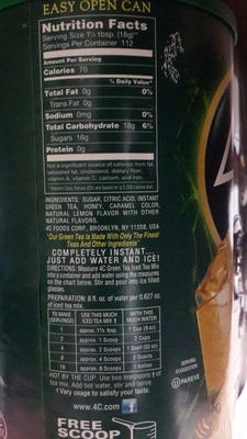 Iced green tea mix - 0041387112122