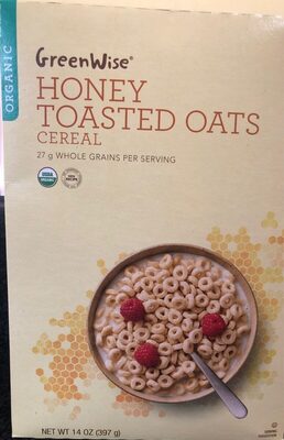 Organic honey toasted oats cereal, honey toasted oats - 0041415140059