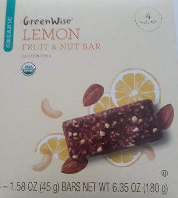 Lemon Fruit & Nut Bar - 0041415216051
