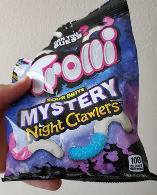 Sour brite mystery night crawlers gummi candy - 0041420039140