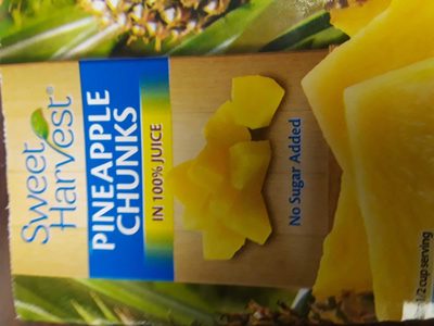 Pineapple chunks in 100% juice - 0041498112202