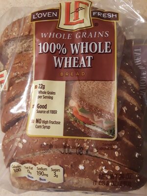 100% whole wheat bread - 0041498148249