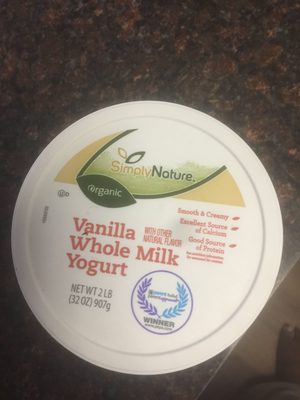 Vanilla grade a whole milk yogurt, vanilla - 0041498212599