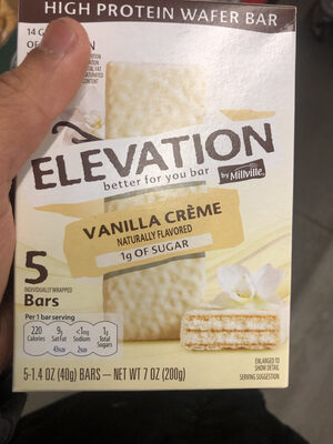 Vanilla creme high protein wafer bar, vanilla creme - 0041498276669