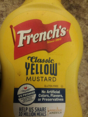 French's, classic yellow mustard - 0041500000251