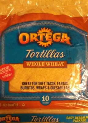 Ortega, whole wheat tortillas - 0041501009222