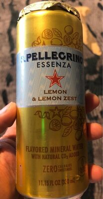 Lemon & lemon zest flavored mineral water, lemon & lemon zest - 0041508803151