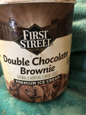 Double chocolate brownie premium ice cream, double chocolate brownie - 0041512118289