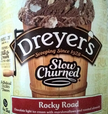Light ice cream, rocky road - 0041548026862