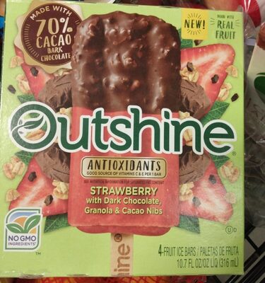Outshine strawberry dark chocolate - 0041548478203