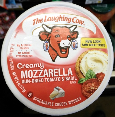 Creamy mozzarella spreadable cheese wedges - 0041757054137