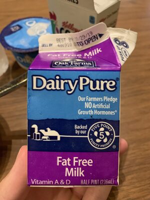 Dairy Pure Fat Free Milk - 0041900077143