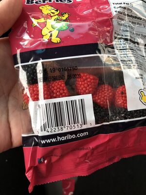 Haribo, gummi candy, raspbeeries - 0042238705135
