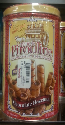 Cremede Pirouline, America's Only Rolled Wafer, Chocolate Hazelnut - 0042456254040