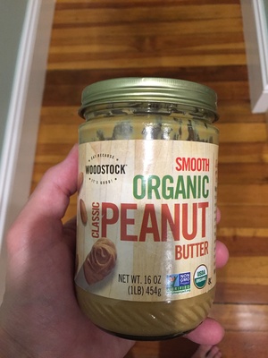 Woodstock, smooth organic classic peanut butter - 0042563007799