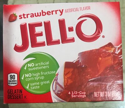 Strawberry artificial flavors JELL-O - 0043000073469