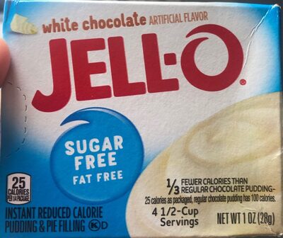 Jello white chocolate instant pudding pie filling mix boxes - 0043000205594