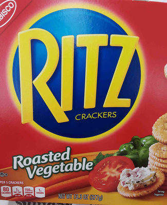 Nabisco ritz crackers roasted vegetable 1x13.300 oz - 0044000031152