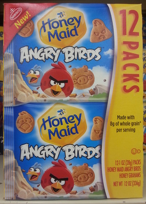 Nabisco, honey maid, angry birds honey grahams - 0044000031312