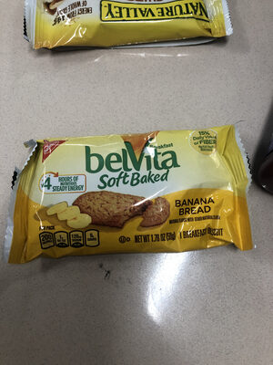 Nabisco belvita cookies banana 1x1.76 oz - 0044000034214