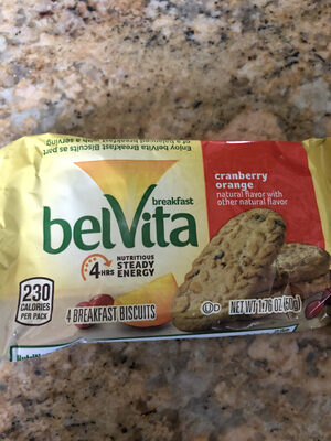 Belvita cookies cranberry orange 1x1.76 oz - 0044000040604