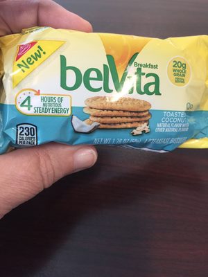 Nabisco belvita biscuits-breakfast coconut toasted 1x8.8 oz - 0044000050160