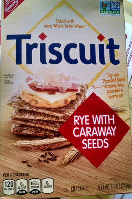 Triscuit crackers rye with caraway seed 1x8.5 oz - 0044000051679