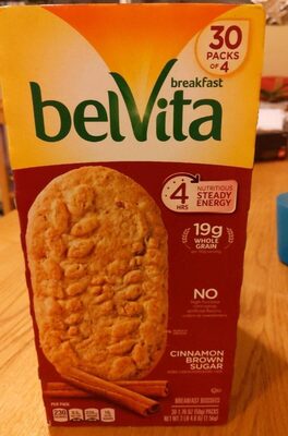 Belvita breakfast cinnamon brown sugar - 0044000057275